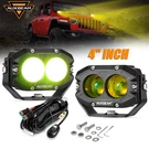 Auxbeam 2PCS 4" Led Work Light Bar Spot Pods Amber Fog Driving Lamp 4X4WD Truck. Fixed Price $89.99.