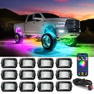 Mictuning 12 Pods C2 Rgb-ic Dream Color Led Rock Lights Underglow Kit IP68. Fixed Price $135.50.