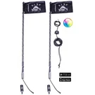 (2) 5150 Whips 187 2FT Led Rgb Lights Bluetooth Flag Pair Polaris Can-am. Fixed Price $300.00.