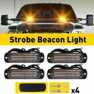4X 12 Led Strobe Light Bar Car Truck Warning Flashing Hazard Beacon Amber Usa. Fixed Price $16.14.