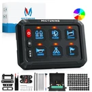 Mictuning 6 Gang Rgb Switch Panel Led 12/24V Toggle Momentary Strobe Relay Box. Fixed Price $82.50.