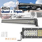 40" Quad Row Led Work Light Bar Spot Flood Combo Driving Offroad 4WD Utv Suv Atv. Fixed Price $59.99.