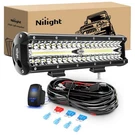 Nilight 12INCH 300W Triple Row Flood Spot Combo 30000LM Driving Boat Led Off .... Fixed Price $65.36.