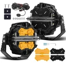 Maxpeedingrods Inch 212W Round Led Off Road Lights Matte + 3.5" Amber Flood.... Fixed Price $231.47.