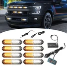 Wsays 12 Led White Amber Strobe Emergency Hazard Warning Light Surface Mount .... Fixed Price $127.68.