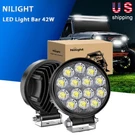 Nilight 42W Round Led Bar Flood Driving Pods Fog Lamps Offroad Tractor 4WD. Fixed Price $28.99.
