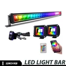 Roof 52INCH 300W Rgb Led Light Bar Combo Offroad Driving For 4WD Truck 4" Pods. Fixed Price $259.99.