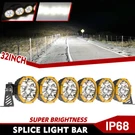 32INCH Led Round Driving Linkable Light Bar Spot For Atv Utv Polaris Rzr Can Am. Fixed Price $587.85.