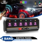 Colight 6 Gang Rgb On/off Switch Panel Toggle Led Circuit Relay System Kit. Fixed Price $112.49.