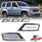 2X Clear Front Bumper Switchback Led Parking Signal Light For 08-12 Jeep Liberty. Fixed Price $99.99.