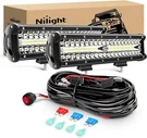 Nilight Led Bar 2PCS 12 Inch Triple Row Flood Spot Combo Driving Lights. Fixed Price $39.99.