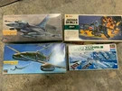 *dicounted* 1/72 4 Hasegawa Airplane Kits F16, ME262, Jaguar Gr MK.1 + WEAPONS3. Fixed Price $38.95.