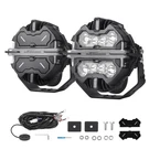 7" Round Led Driving Light 332W Spot Side Shooter Pods Rgb Drl White Amber. Fixed Price $232.64.