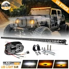 Amber White Strobe Single Row 50" Led Light Bar Combo Off-road Truck 4WD Suv Atv. Fixed Price $103.74.