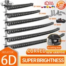 Curved Slim Led Work Light Bar 6D 50" For Driving Truck 4X4 4WD Atv. Fixed Price $56.99.