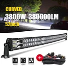 52 Inch Led Light Bar Curved Dual Row Spot Flood Combo Driving Work Offroad Suv. Fixed Price $150.39.