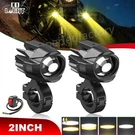 2X Led Motorcycle Spot Lights Headlight Driving Fog Auxiliary Lamp Yellow White. Fixed Price $35.54.