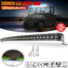 Upper Roof 50" Curved Led Driving Light Bar For Polaris Xp Fullsize Ranger Utv. Fixed Price $132.99.