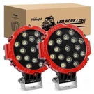 Nilight 7 Inch 51W Round Red Case Spot Led Work (pair). Fixed Price $49.99.