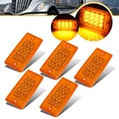 New 5 Amber 12LED Top Clearance Cab Marker Light W/reflector Fits Freightliner. Fixed Price $34.59.