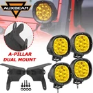 Auxbeam 4" Amber Led Fog Lights Pods + Mount Bracket For Jeep Wrangler Jl 18-23. Fixed Price $199.99.
