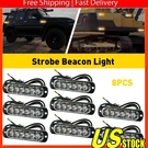 6LED Car Truck Amber/white Beacon Warning Hazard Flash Strobe Light 1/2SET. Fixed Price $59.84.