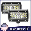 2PCS 5'' 168W Led Pods Quad Row Bar Spot Flood Off Road Work Lights. Fixed Price $21.66.