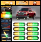 1200T Emergency Strobe Grille Lights - 8PCS Led Safety Warning Flashers For. Fixed Price $49.49.
