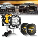 Auxbeam 3 Inch 80W 9600LM Led Pods Driving Lights White&amber + Black Covers. Fixed Price $149.99.