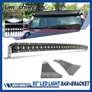 For 2006-2010 Hummer H3 Roof Curved 50" Led Light Bar Spot Flood Beam + Bracket. Fixed Price $152.99.