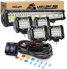 Nilight 20INCH 420W Triple Row Spot Flood Combo Led Bar And 4PCS 4INCH 60W. Fixed Price $109.99.