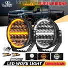 Auxbeam Pair 9" Inch Led Work Lights Dual Drl Spot Offroad Driving Fog Lamp. Fixed Price $254.99.
