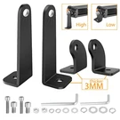 2-PACK Universal Side Mounting Brackets Holder For Straight Curved Led Light Bar. Fixed Price $8.49.