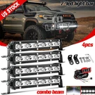 Colight 4PCS 7 Inch 60W Led Bar Super Slim Single Row Spotlights 4WD Truck. Fixed Price $63.19.