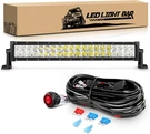 22 Inch 120W Spot Flood Combo Off Road Led Light Bar With 16 Awg Wiring Harness. Fixed Price $48.99.
