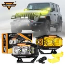 2X Auxbeam 4X2.5 Inch 72W Led Pods Driving Lights For 1984-2001 Jeep Cherokee Xj. Fixed Price $149.99.