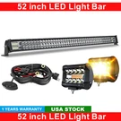 Straight Led Light Bar 52 Inch 300W Off-road Driving Spot Flood Work. Fixed Price $119.99.