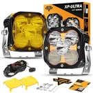 Auxbeam Xp-ultra 4.5'' Led Pods Drl,spot Flood Combo Offroad Lights 128W 15200LM. Fixed Price $189.99.