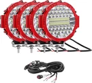 Led Off Road Driving Lights 7 Inch Round Tractor Pods 201W RED-4. Fixed Price $96.64.