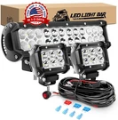 Combo De Barras Luz Led Luces Off Road Jeep 4X4 Truck Camioneta 16AWG 12". Fixed Price $90.24.