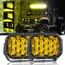 Auxbeam 7X5 Inch Led Work Light Bar Spot Pods For Jeep Offroad Driving Truck Atv. Fixed Price $161.99.