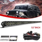 Dual Row 1600W 52" Led Light Bar Flood Spot For Jeep Wrangler Jk Cj Jl Offroad. Fixed Price $103.99.