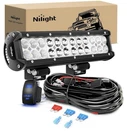 Nilight 12INCH 72W Combo Led Bar, 5PIN Rocker Switch,wiring Harness Kit. Fixed Price $40.00.