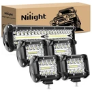 Nilight Led Bar 12 Inch 300W 4PCS 60W Spot Flood Pods Off Road D.... Fixed Price $83.46.