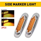 Signal Tail Driving Lights Led Truck Trailer Oval Side Marker Amber 2/4/6X. Fixed Price $23.74.