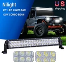 120W 22" Led Work Light Bar Spot Flood Combo Beam Offroad Driving Car 4WD Pk 30". Fixed Price $42.23.