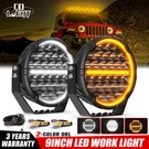 2X 9'' Inch Round Offroad Spot Flood Led Driving Lights Dual Color Drl Truck 4WD. Fixed Price $263.58.
