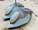 1941 Ford Truck Headlight Stands / Mounts Original Pair 1940-47 Coe. Fixed Price $395.00.