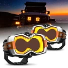Novsight 4.5" Led Work Lights Pod Bar Spot Flood Beam Offroad Jeep Ford Atv. Fixed Price $254.99.