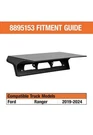 Buyers Products 8895153 Drill-free Light Bar Cab Mount Ford Ranger 2019 +. Fixed Price $97.50.